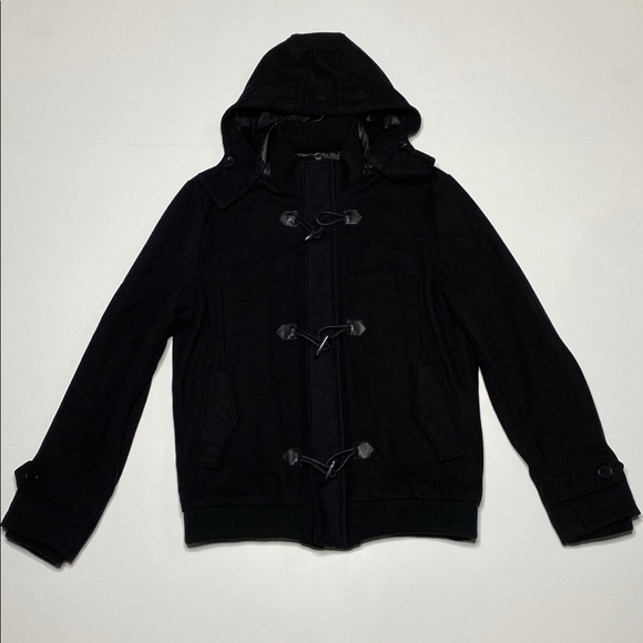 Black Military Toggle Coat - Picture 2 of 9